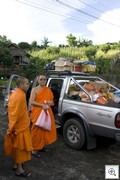 Dr Saneh and fellow monk