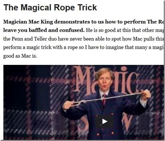 rope trick